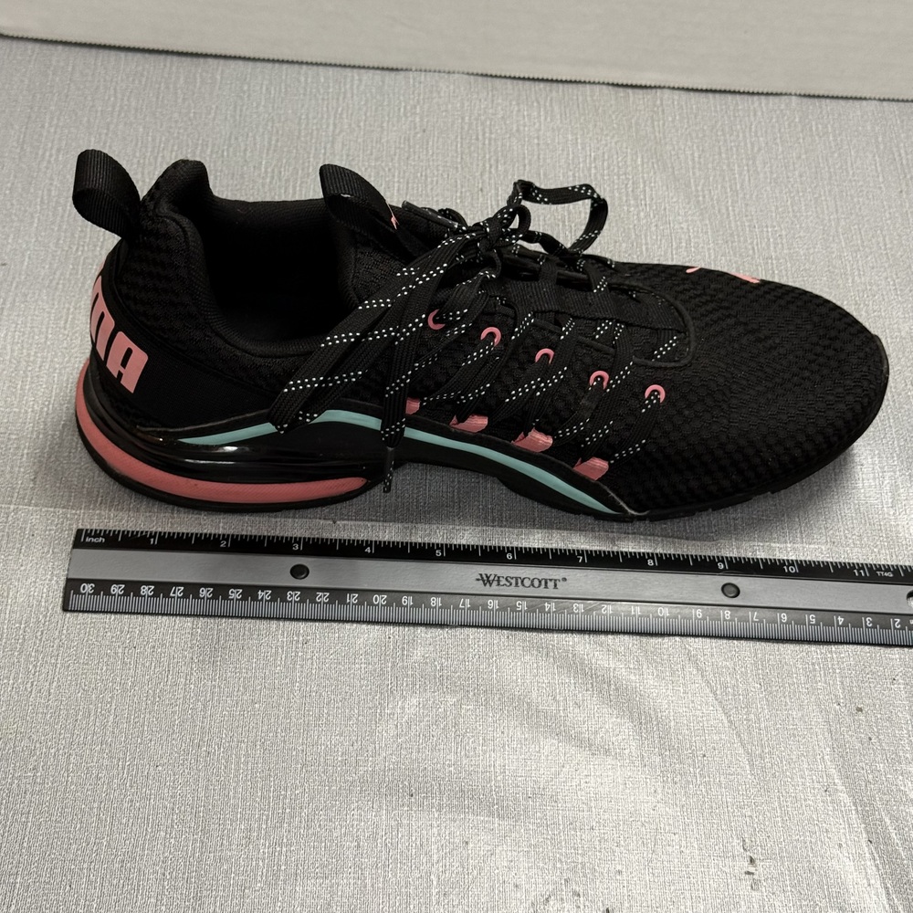 Puma Axelion Womens Running Shoes Size 11 Black Pink New - Picture 8 of 9